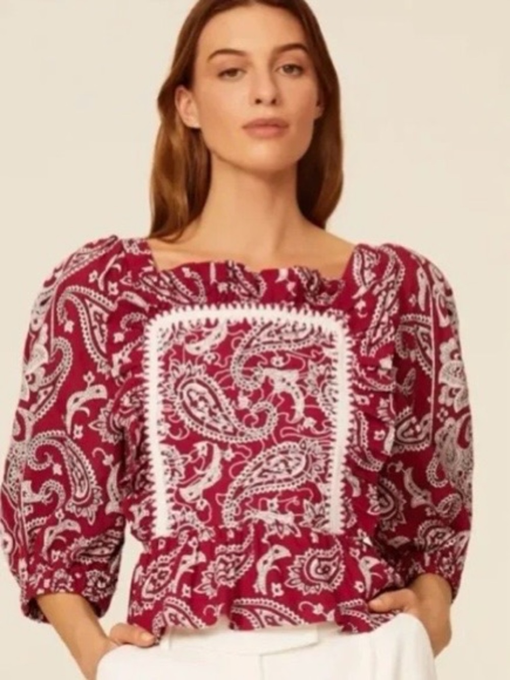 Sea New York Theodora Puff Sleeve Top Size XS - Picture 4 of 8